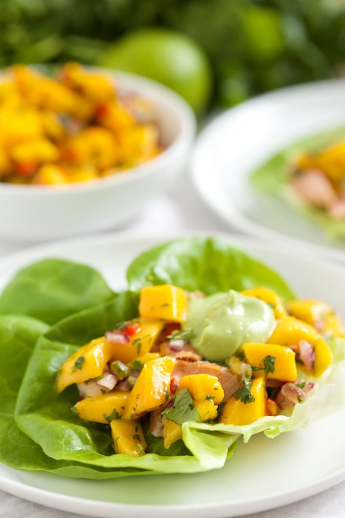 Fish-Taco-Lettuce-Wraps-Mango-Salsa