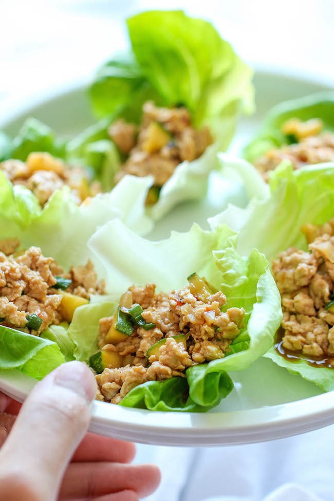 Kung-Pao-Chicken-Lettuce-Wraps